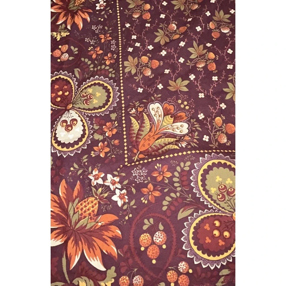 Vintage WILLIAMS SONOMA 100% Cotton Tablecloth Rectangle 70